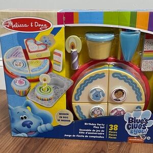 Brand New Melissa & Doug Blue's Clues Birthday Play Set